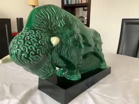 Bison en ceramique